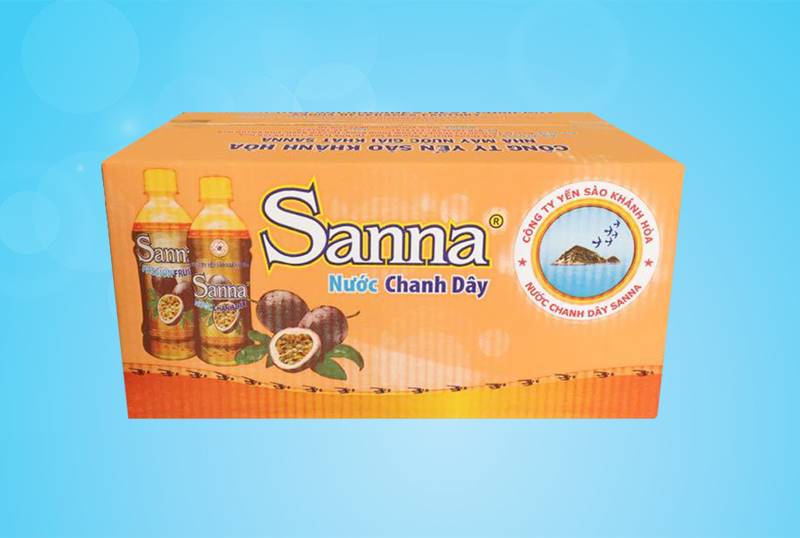 Nước chanh dây Sanna, thùng 24 chai - CD24